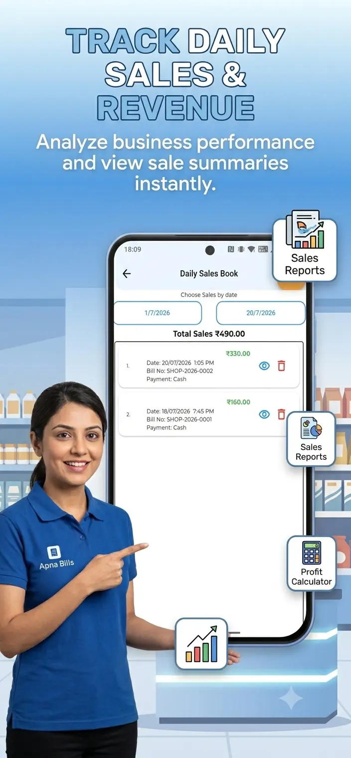 Retail POS billing software on Android